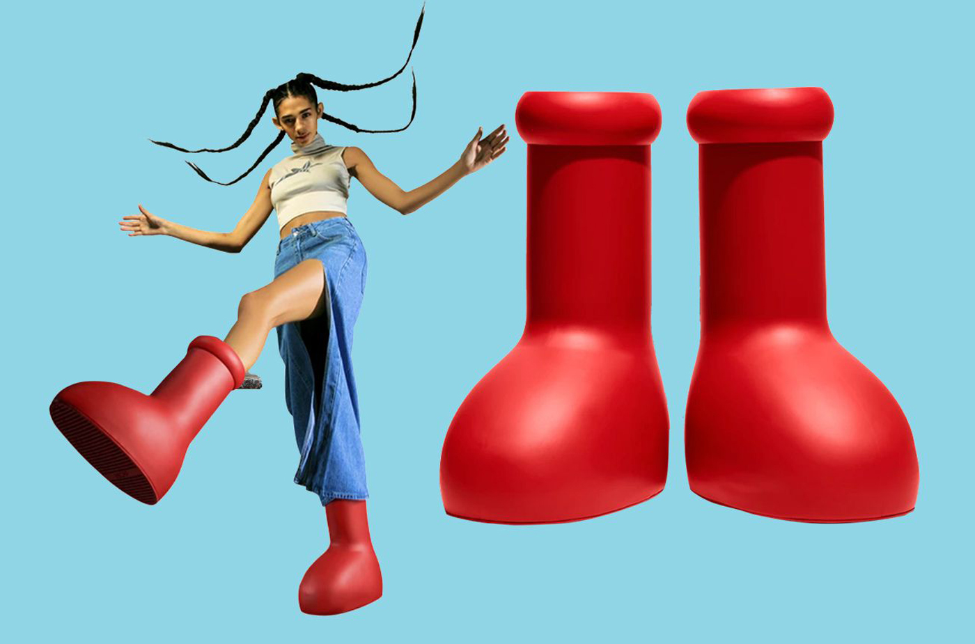 les bottes rouges qui enflamment la toile
