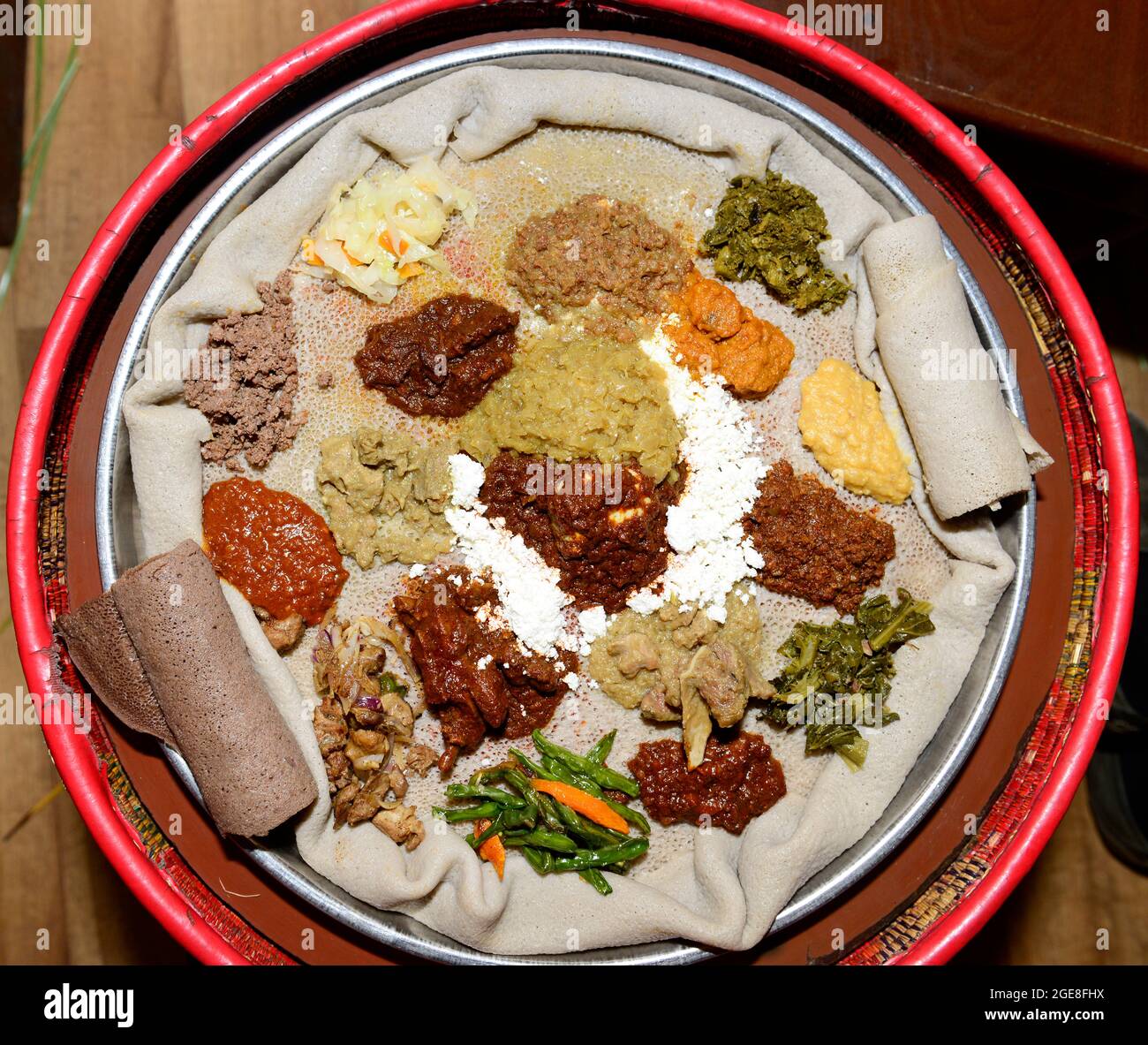 l’injera : cette sorte de crêpe au levain que les éthiopiens aiment tant !